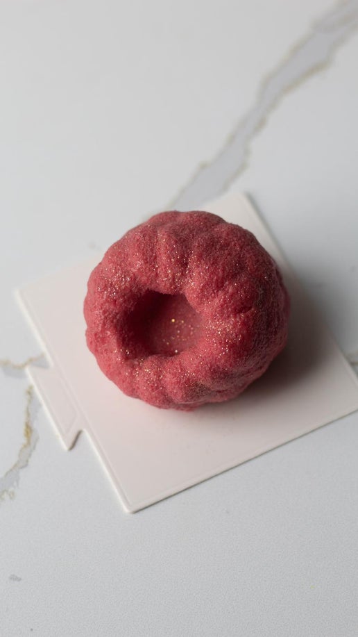 White chocolate raspberry pastry